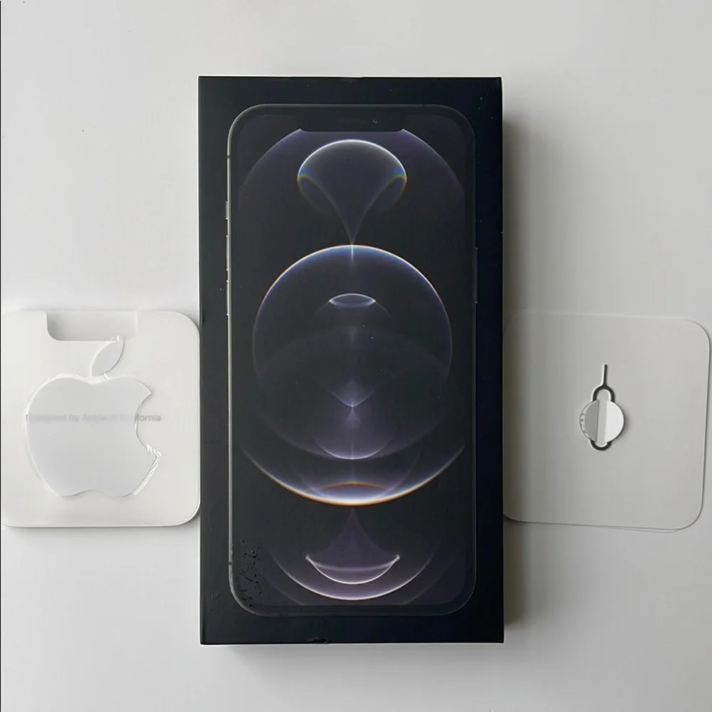 Apple iPhone Box with Black and White Accents